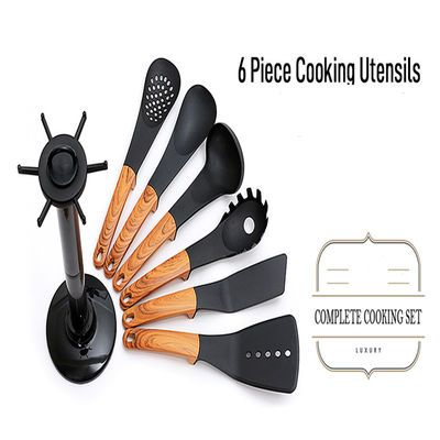Non Stick Nylon Cooking Utensil Set Odorless Pigmentfree Heat Resistant
