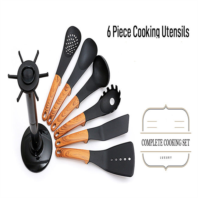 Non Stick Nylon Cooking Utensil Set Odorless Pigmentfree Heat Resistant